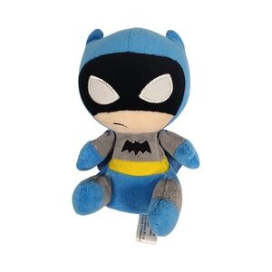 DC Comics Batman Plush 6.5 Inch Blue Grey Suit Stuffed Superhero Toy 2015